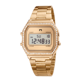 Vintage Glitter Digital Watch ~ Gold