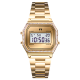 Vintage Glitter Digital Watch ~ Gold