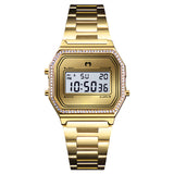 Vintage Glitter Digital Watch ~ Gold