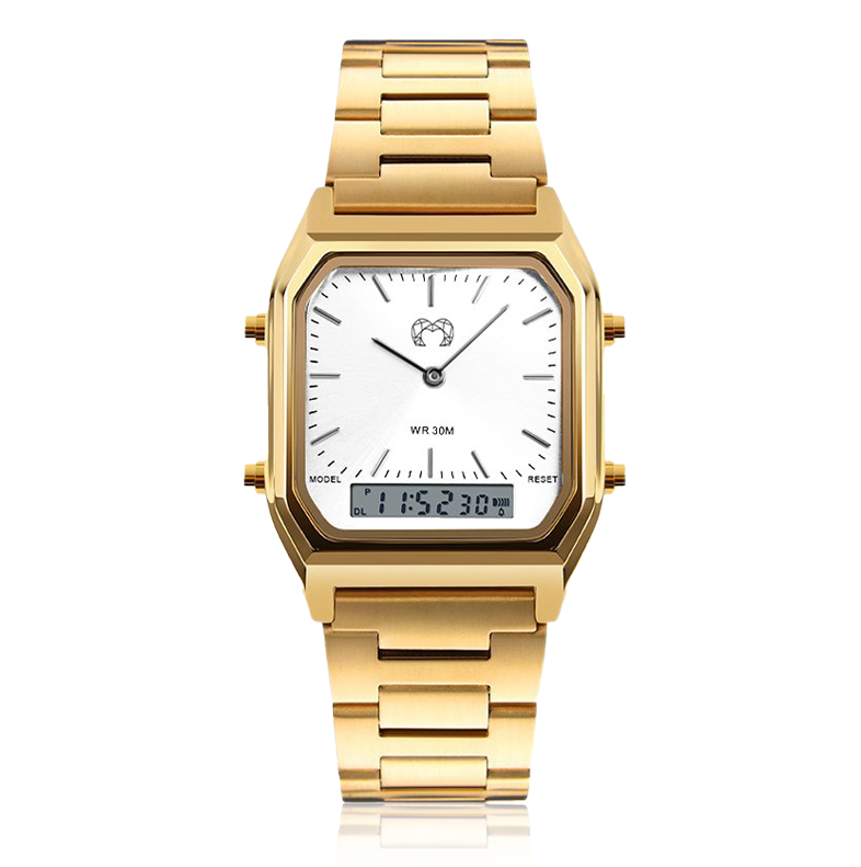 Vintage Retro Watch ~ GoldWhite - SophiaJewels