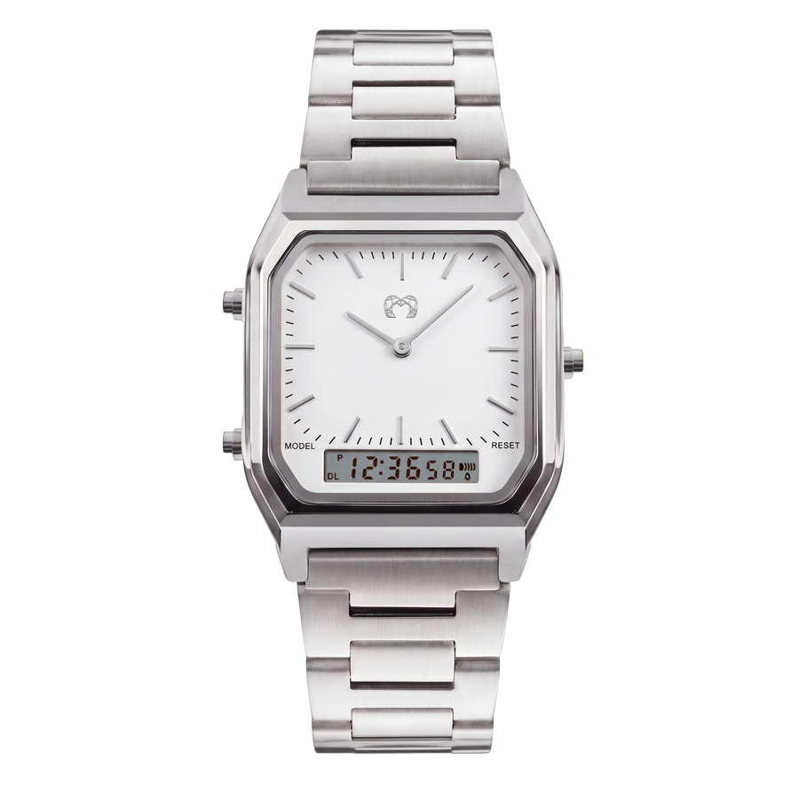 Vintage Retro Watch ~ SilverWhite