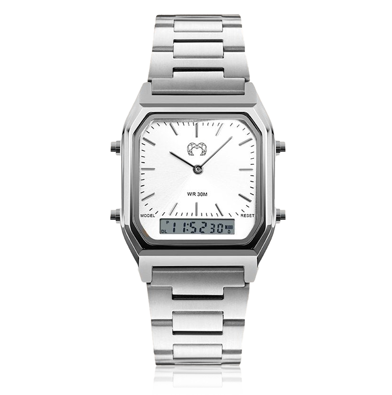 Vintage Retro Watch ~ SilverWhite - SophiaJewels