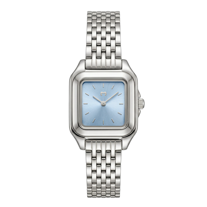 Hampton Watch ~ Silver-Soft Blue