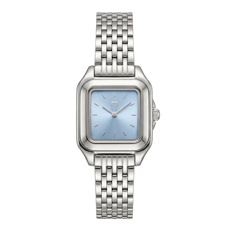 Hampton Watch ~ Silver-Soft Blue