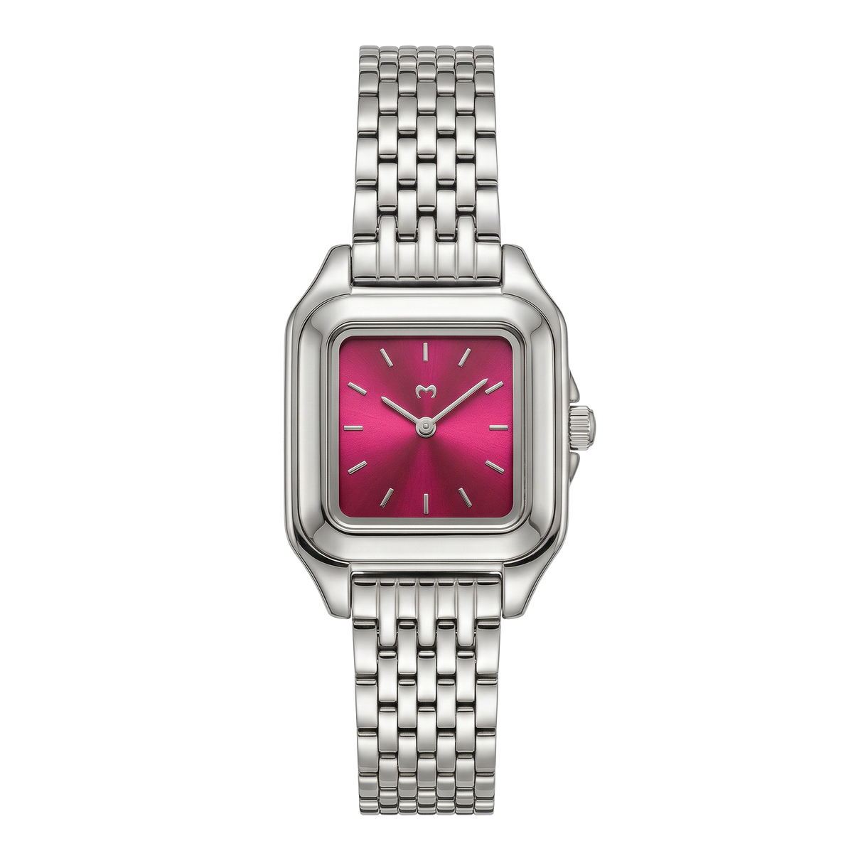 Hampton Watch ~ Silver-Garnet