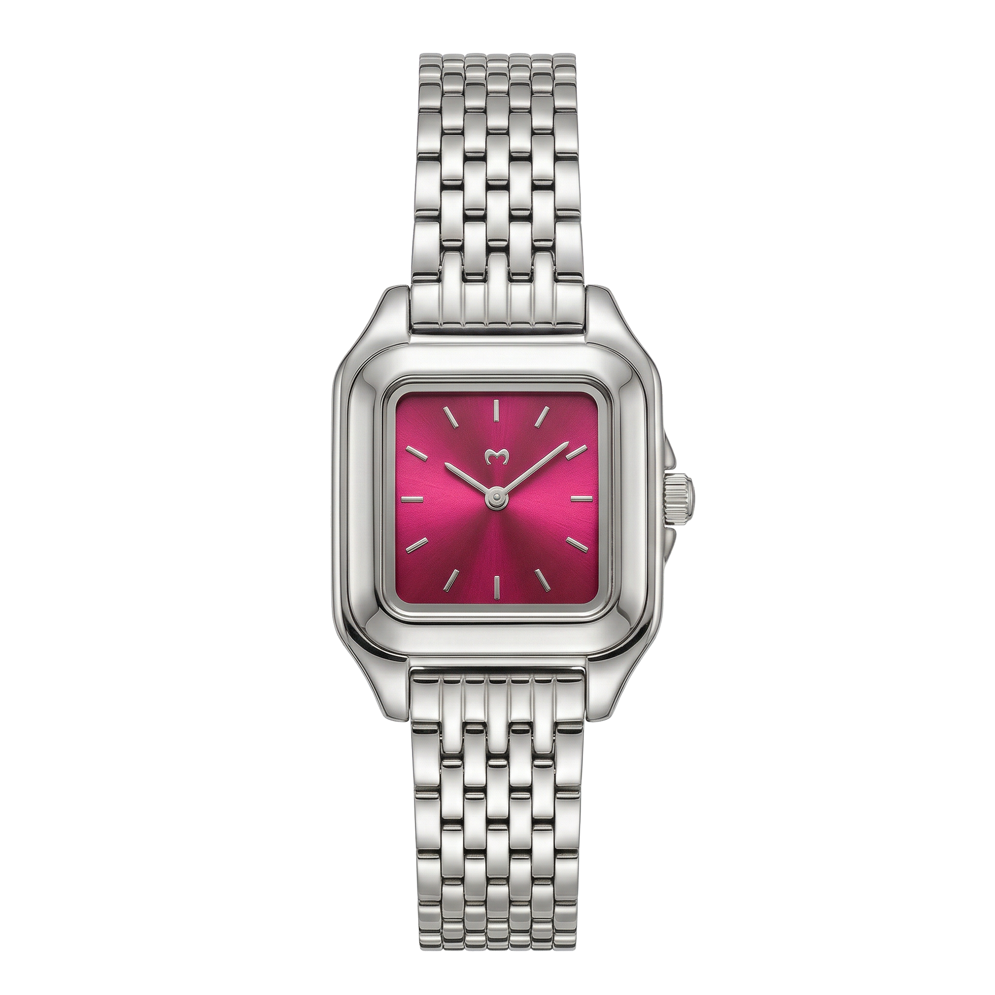 Hampton Watch ~ Silver-Garnet