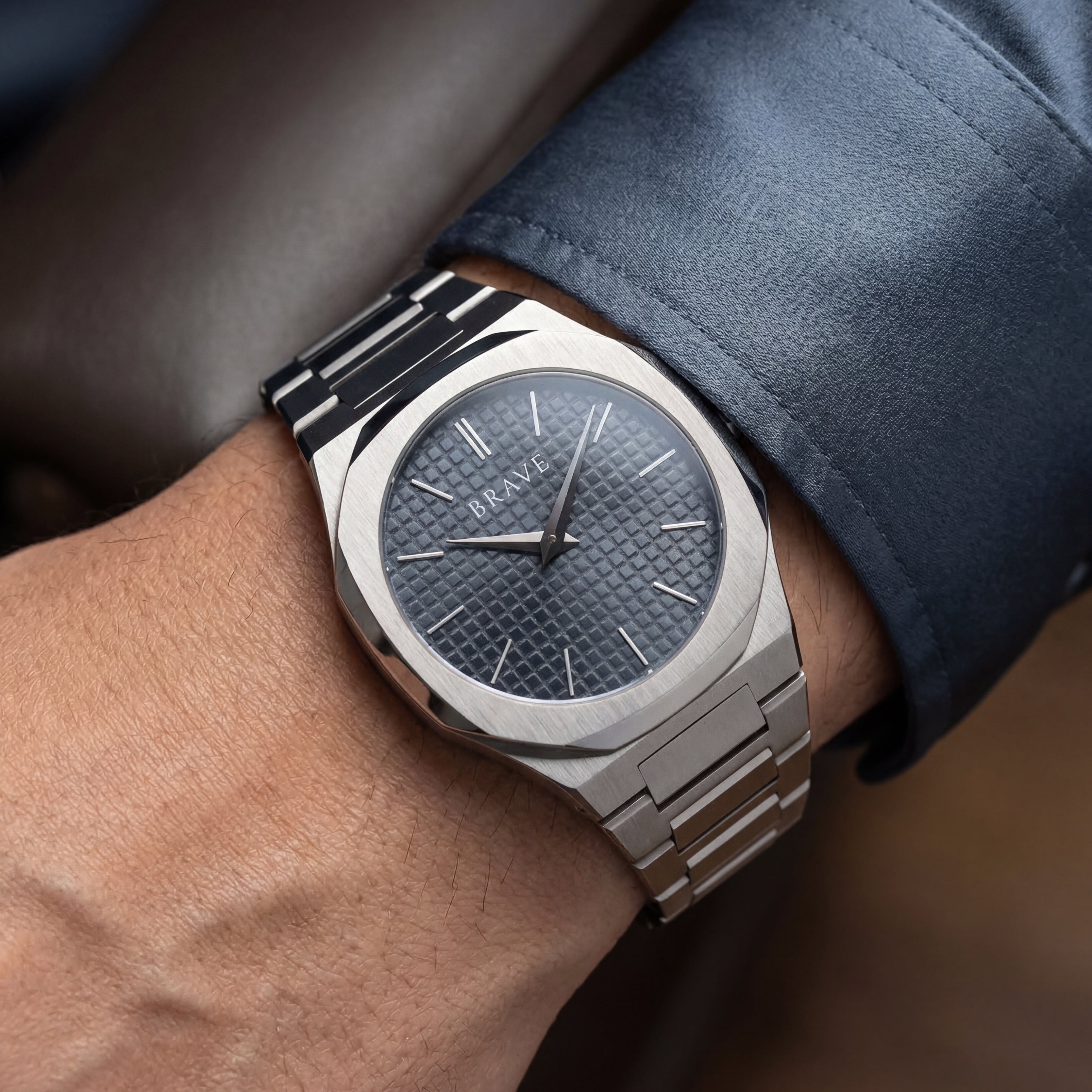 Empire ~ Silver-Navy Watch BRAVE