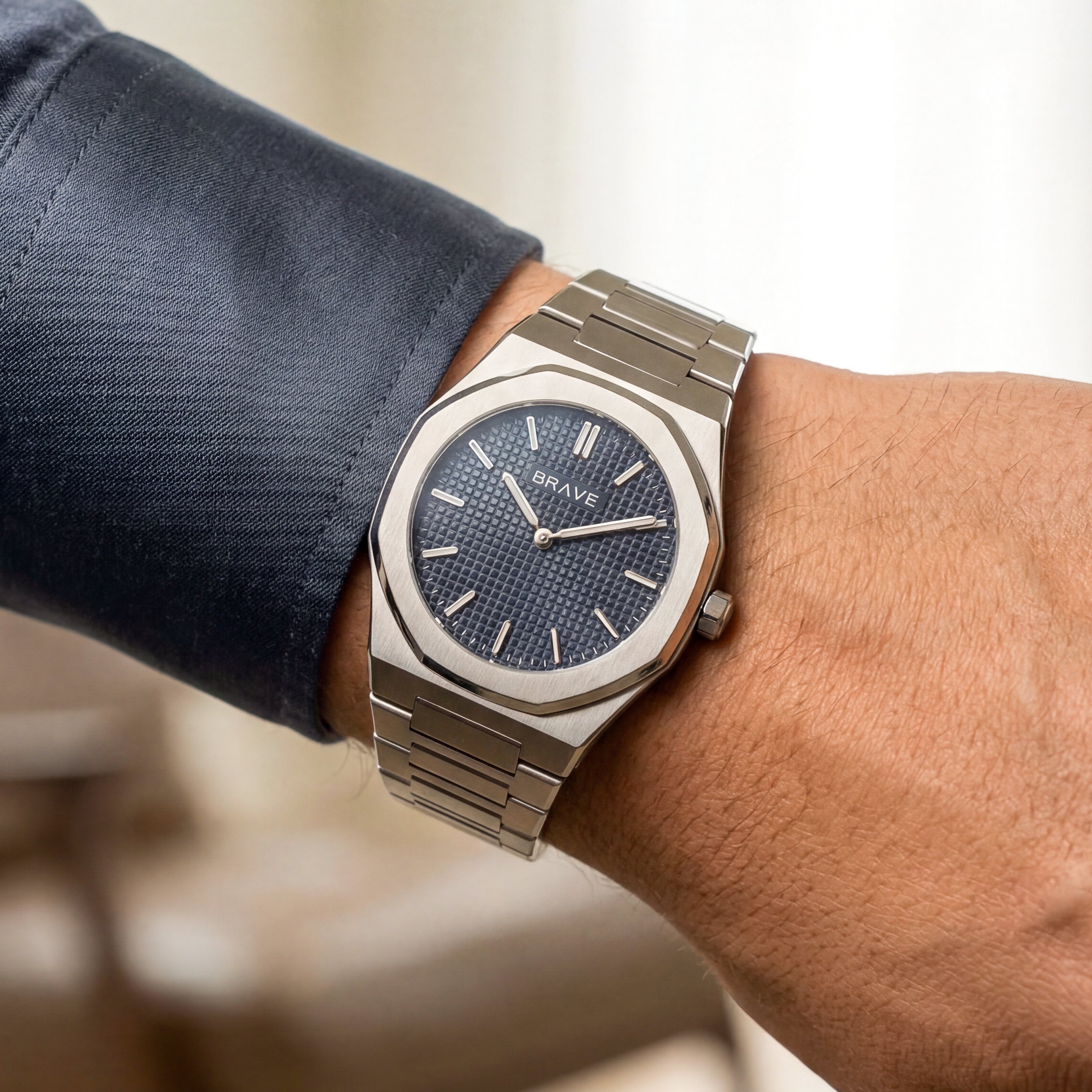 Empire ~ Silver-Navy Watch BRAVE