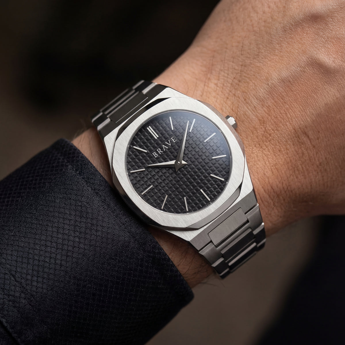 Empire ~ Silver-Black Watch BRAVE