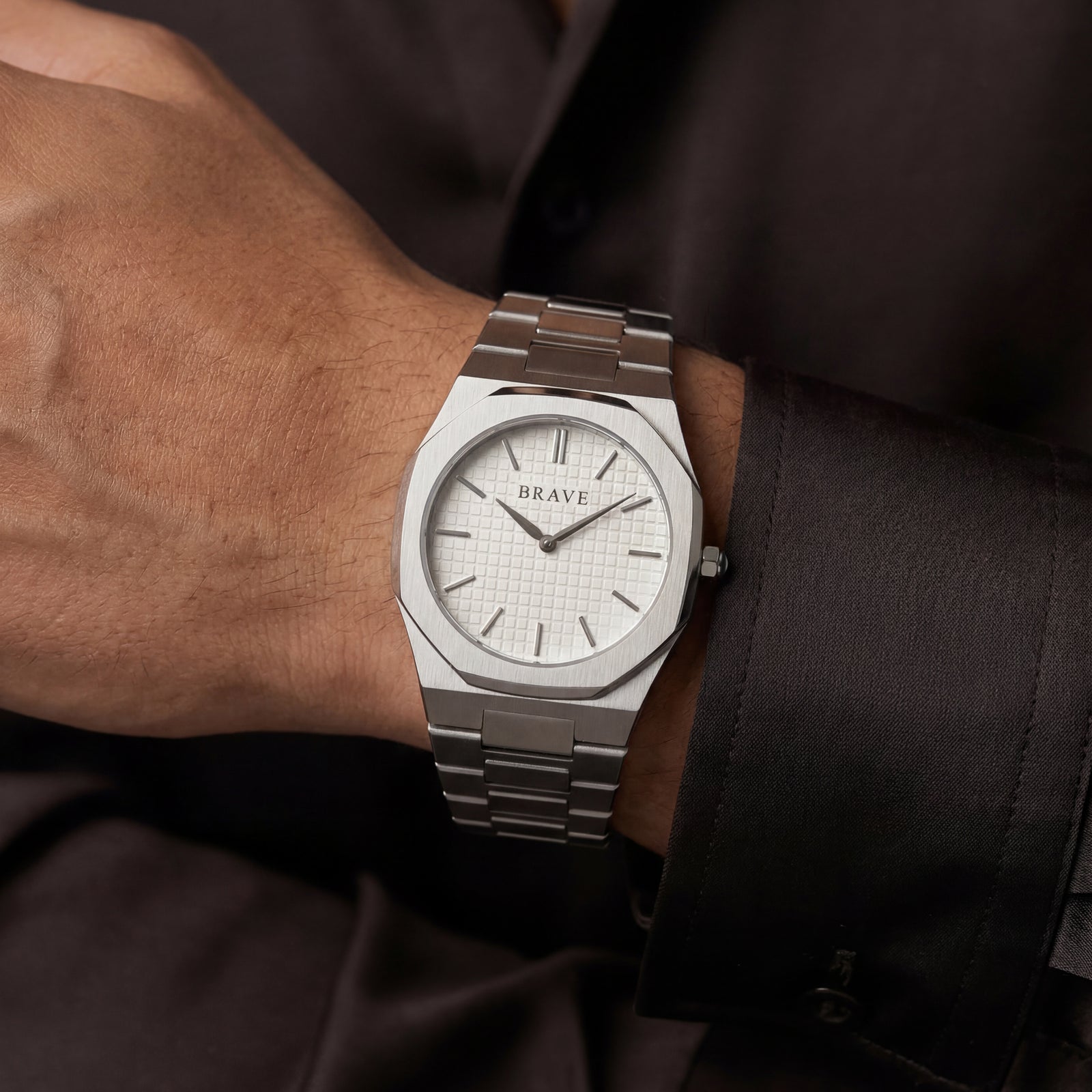 Empire ~ Silver-White Watch BRAVE