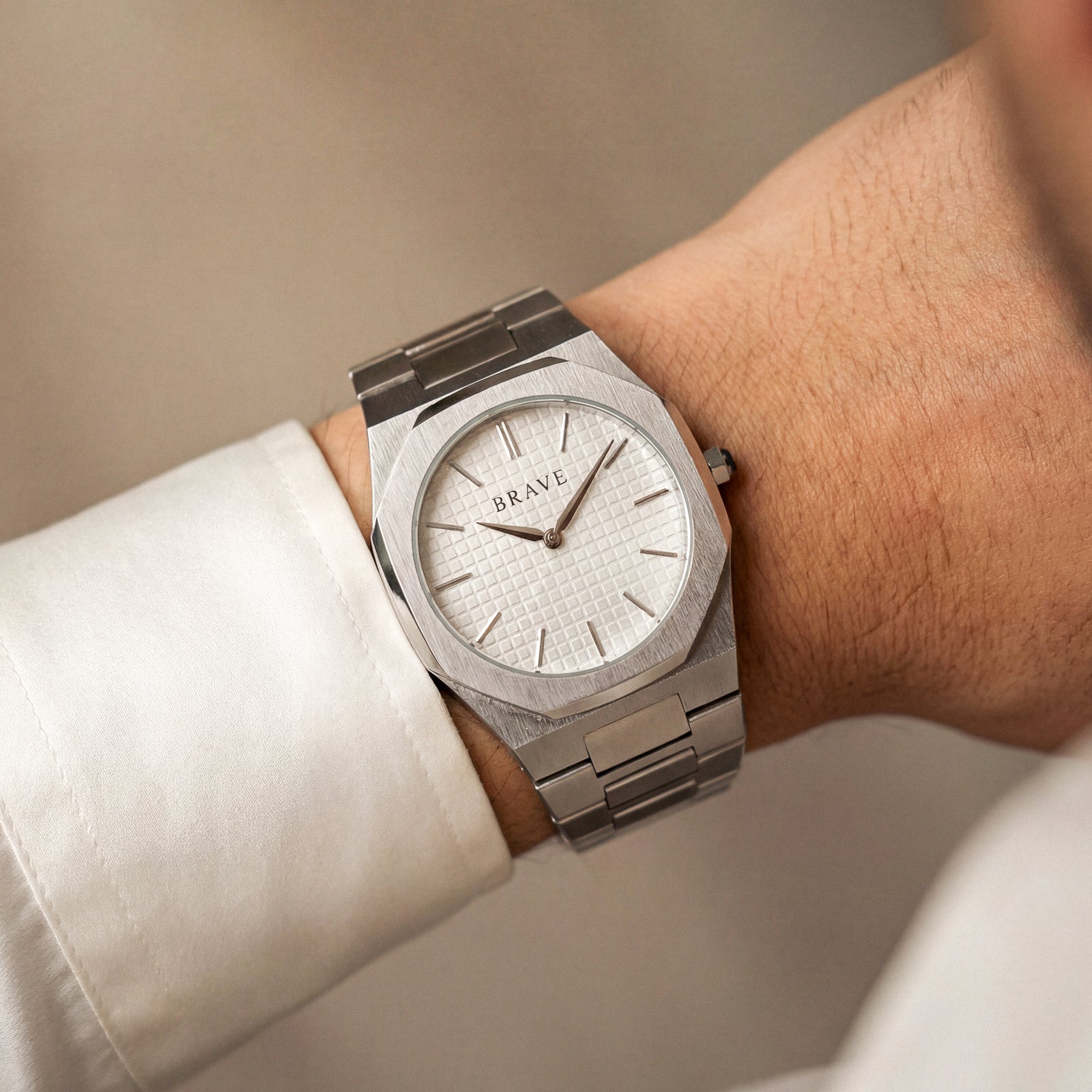 Empire ~ Silver-White Watch BRAVE