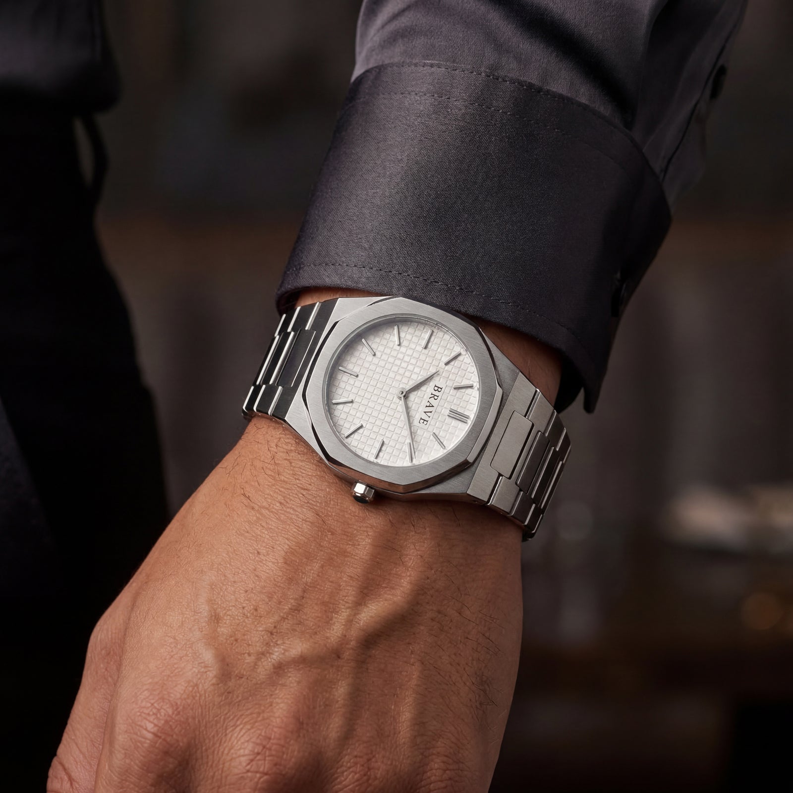 Empire ~ Silver-White Watch BRAVE