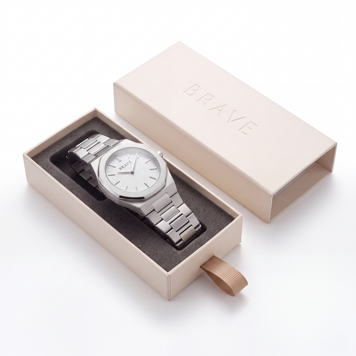 Empire ~ Silver-White Watch BRAVE
