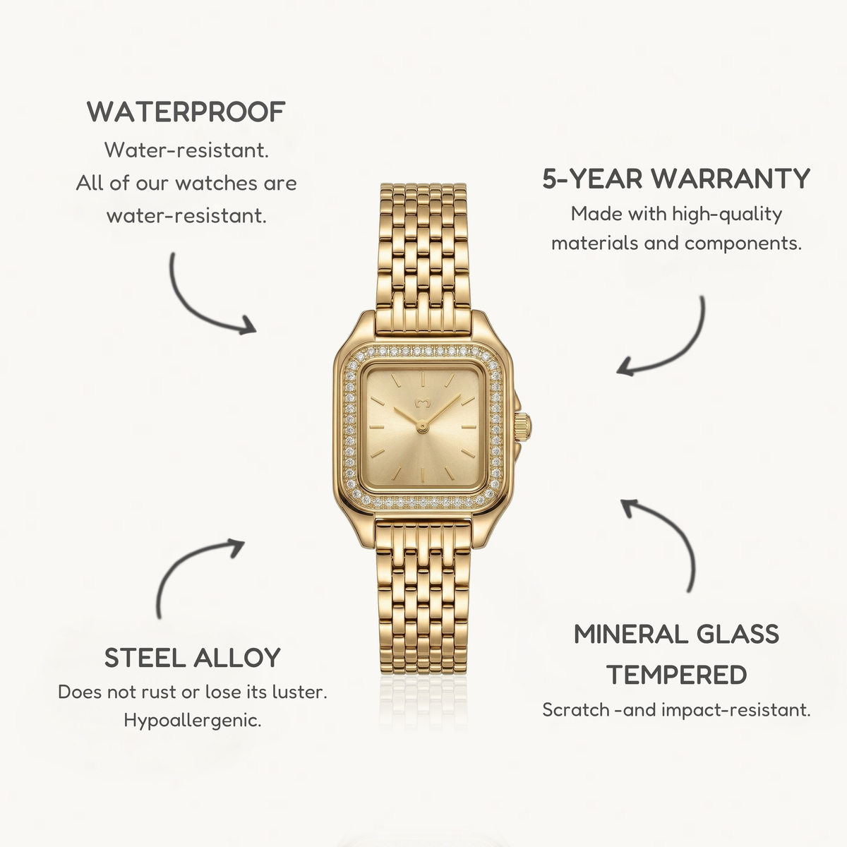 Hampton Lux Watch ~ GoldPassion