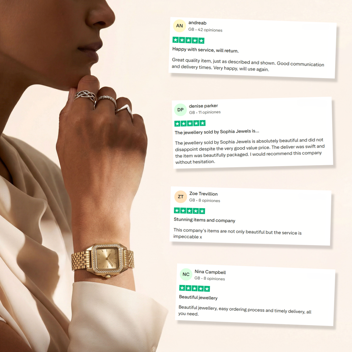 Hampton Lux Watch ~ GoldPassion