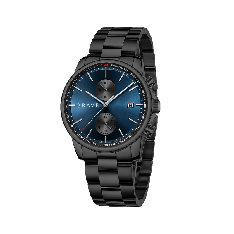 Monarch ~ Black-Dark Blue Watch BRAVE