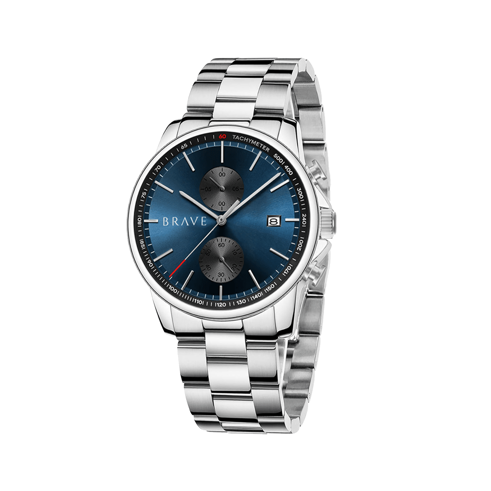 Monarch ~ Silver-Dark Blue Watch BRAVE