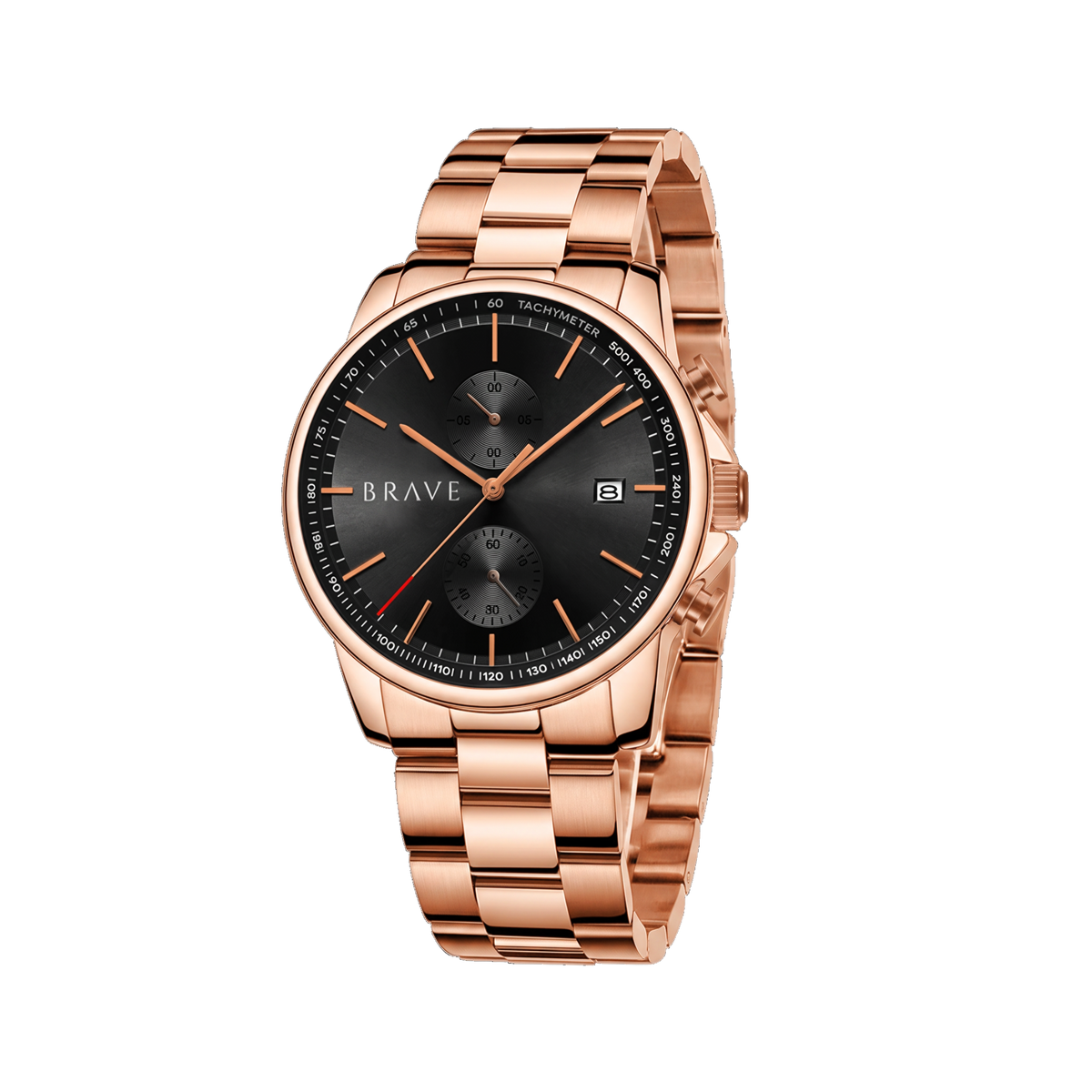 Monarch ~ Rose Gold-Black Watch BRAVE