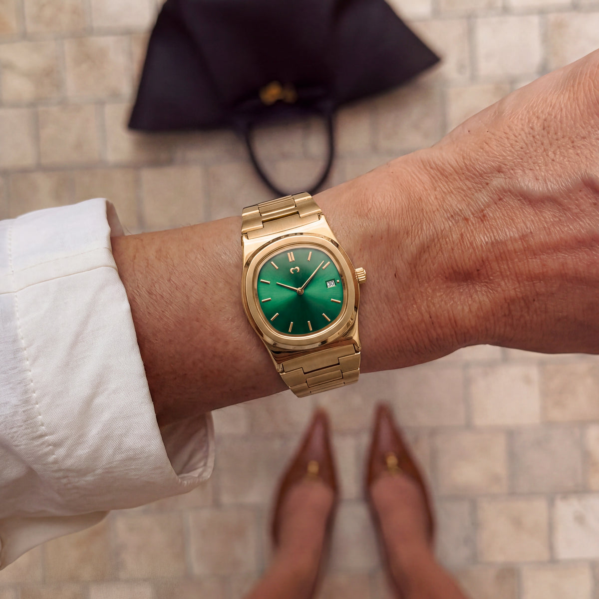 Dainty Watch ~ Gold-Green