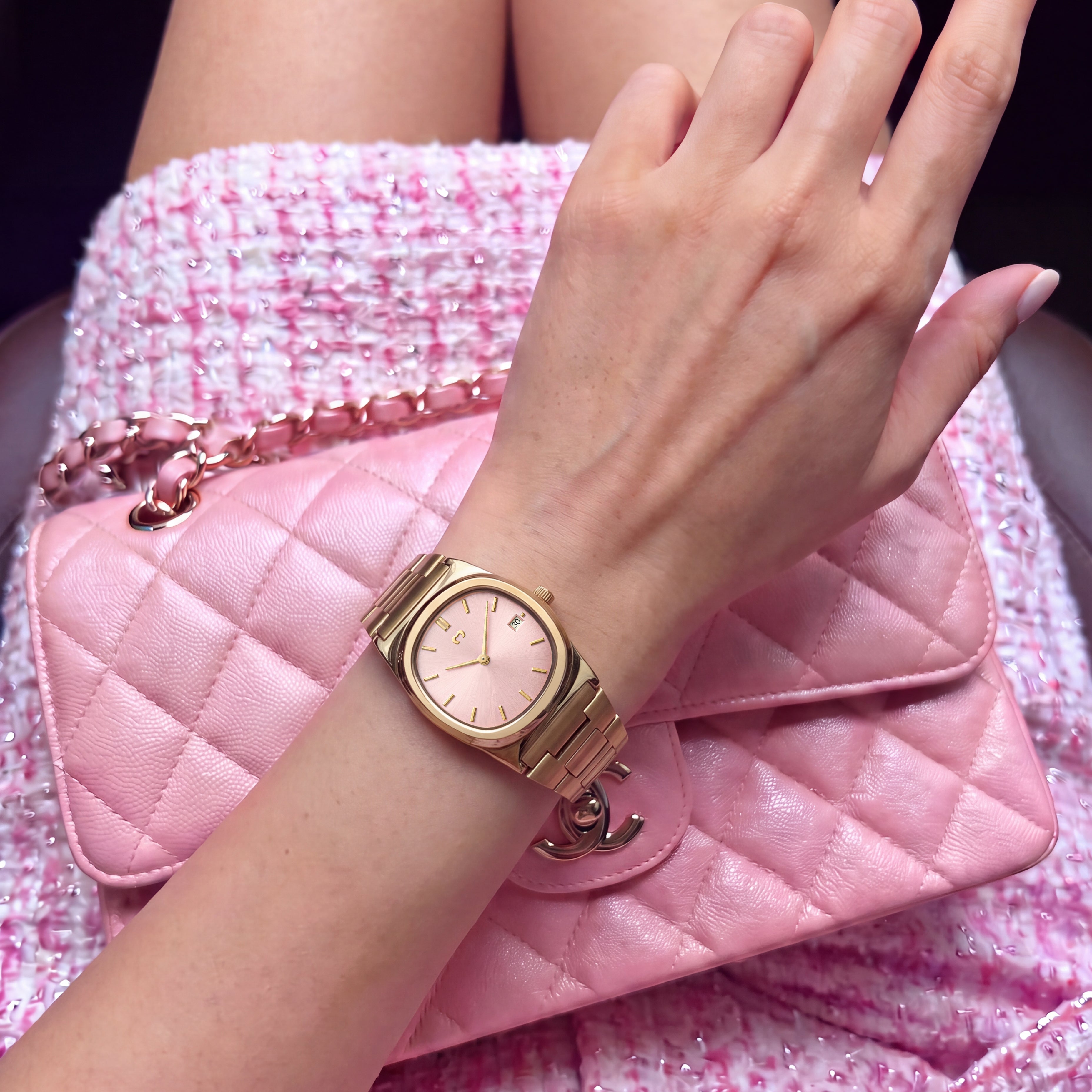 Dainty Watch ~ Gold-Pink