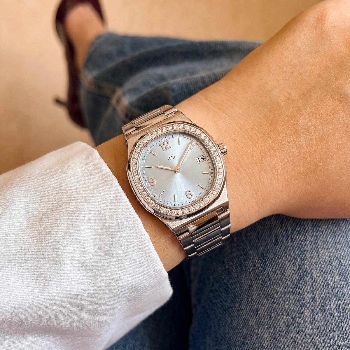 Prestige Watch ~ Silver-Blue