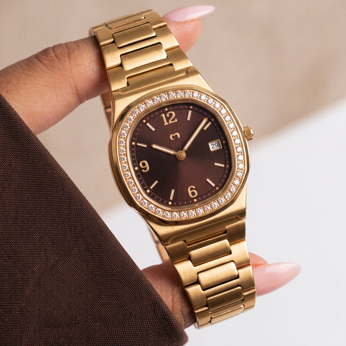 Prestige Watch ~ Gold-Brown