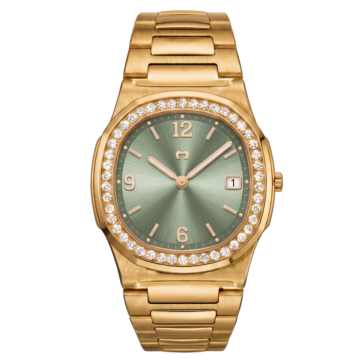 Prestige Watch ~ Gold-Sage Green