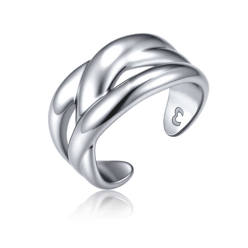 Twisted Bands Ring