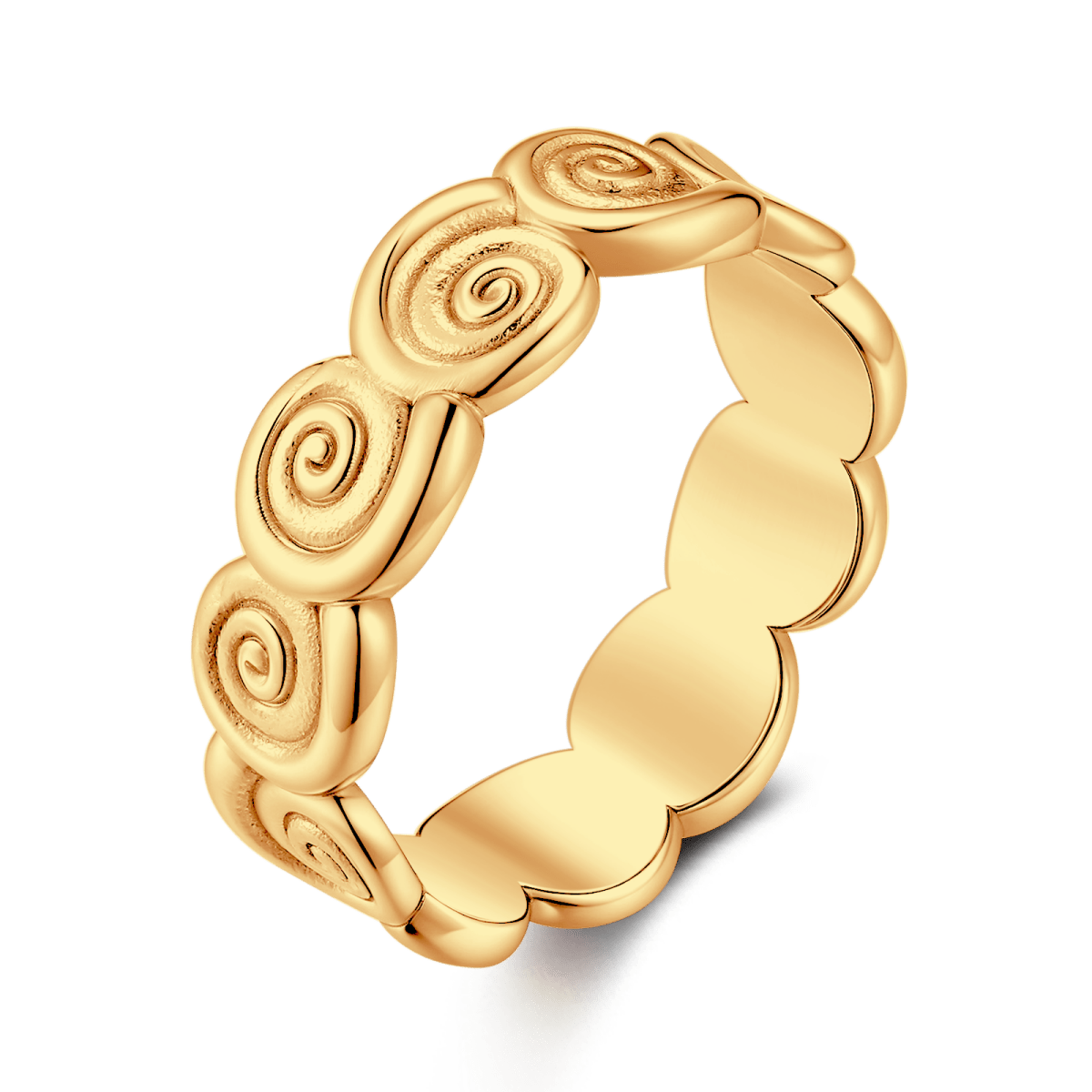 Continuous Spirals Ring