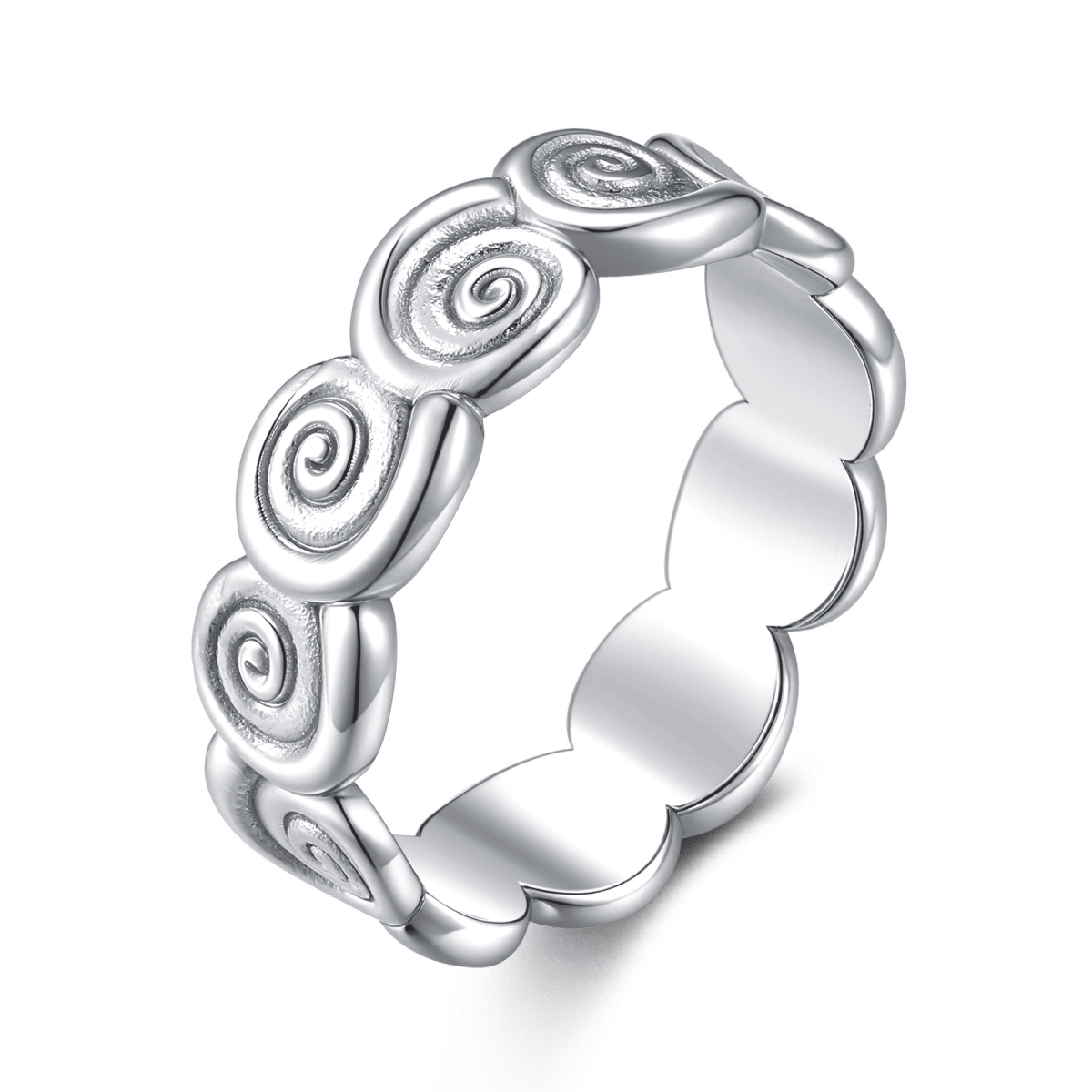 Continuous Spirals Ring