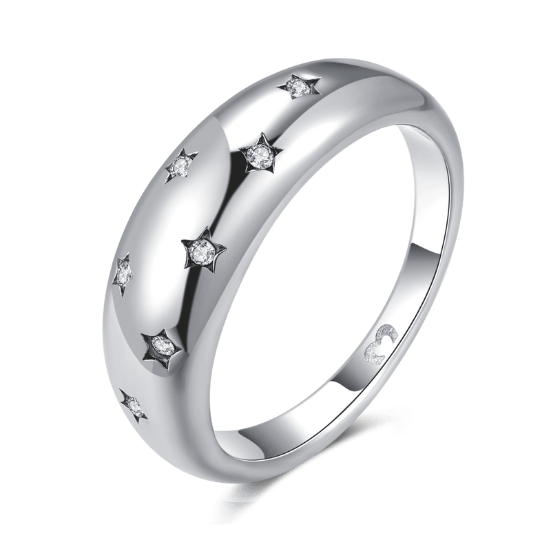 Reflective Stars Ring