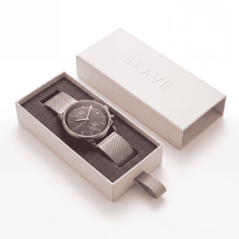 Atlantis ~ Rose Gold-Black Watch BRAVE