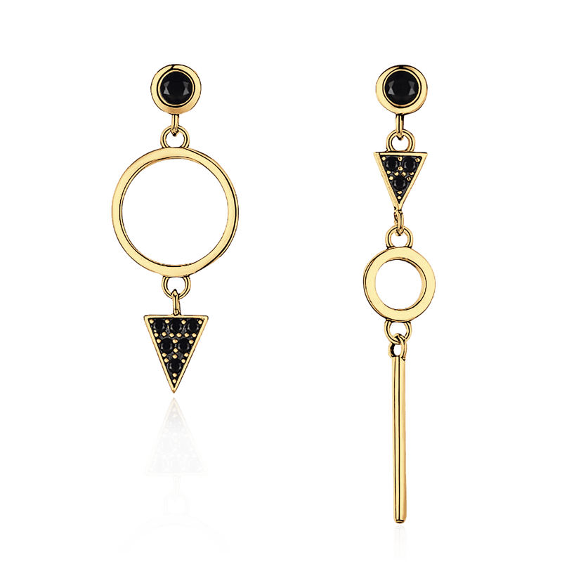 Black Spinel Earrings