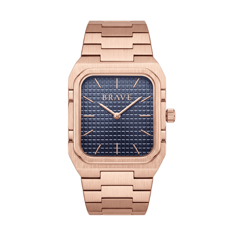 Brando ~ Rose Gold-Blue Watch BRAVE