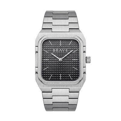 Brando ~ Silver-Black Watch BRAVE