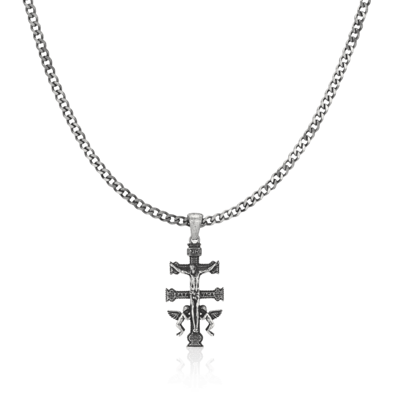Caravaca Cross BRAVE Men's Necklace