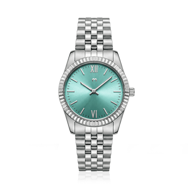 Century Silver-Soft Green watch