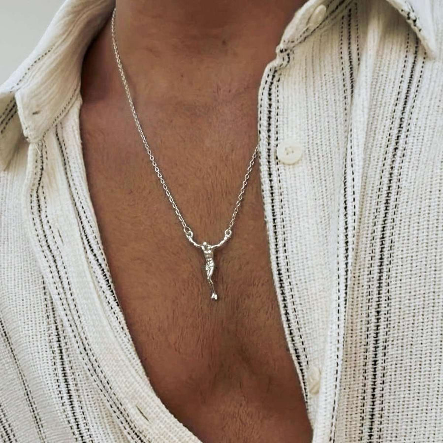 Christ BRAVE Men's Necklace - SophiaJewels · worn