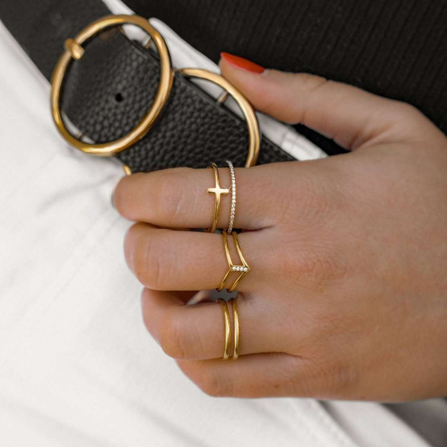 Clear Ring - SophiaJewels · worn