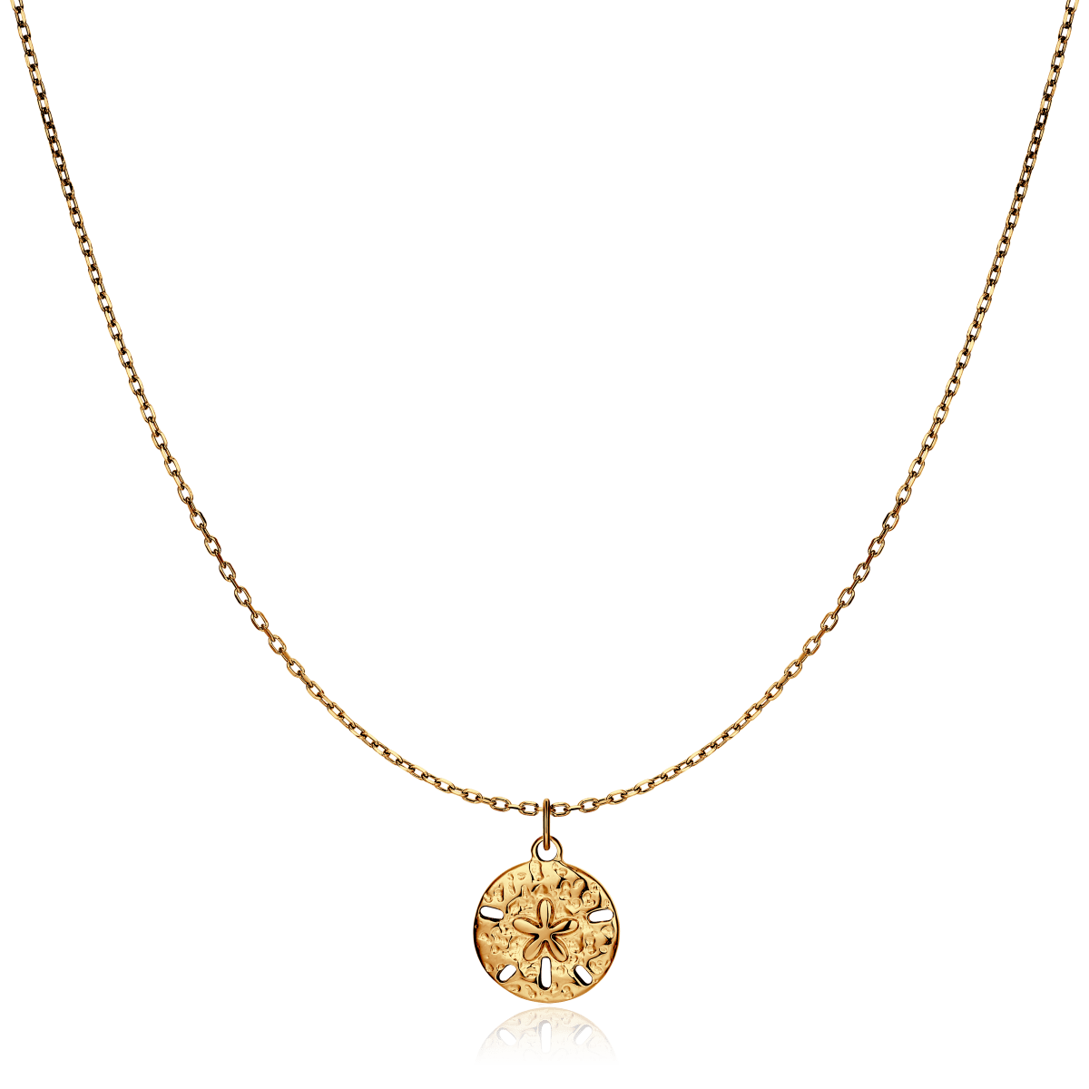 Embossed Flower Necklace