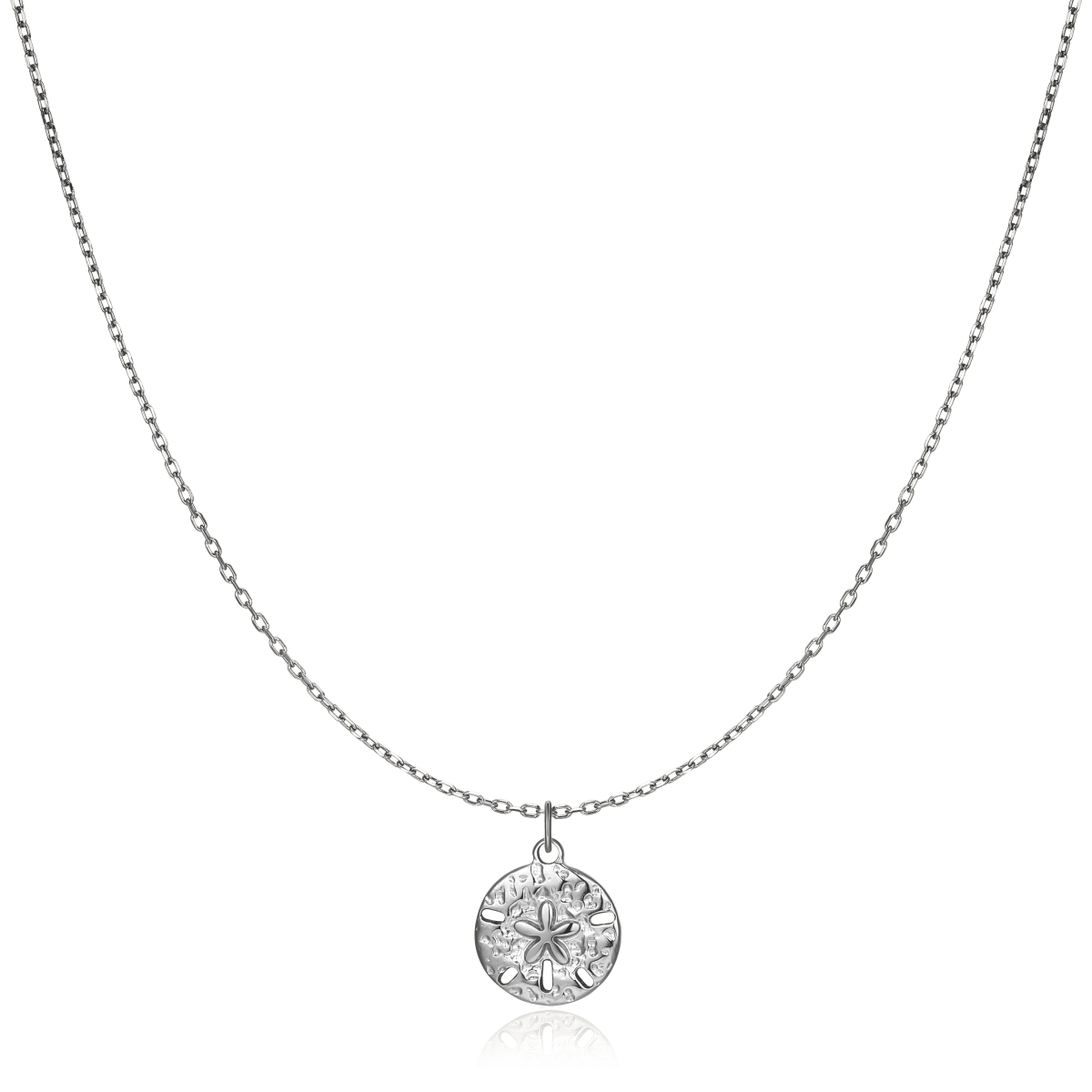 Embossed Flower Necklace