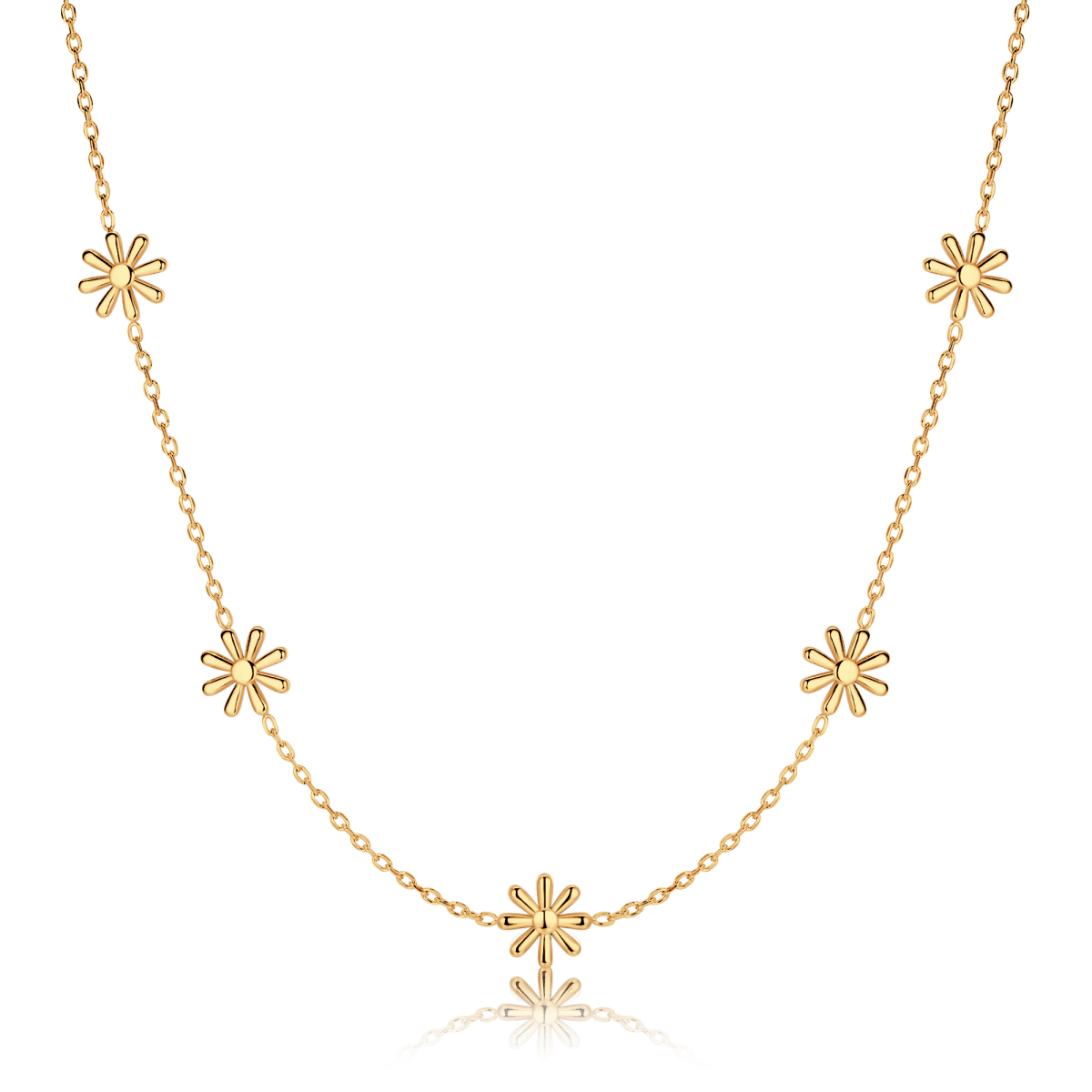 Stylised Daisies Necklace