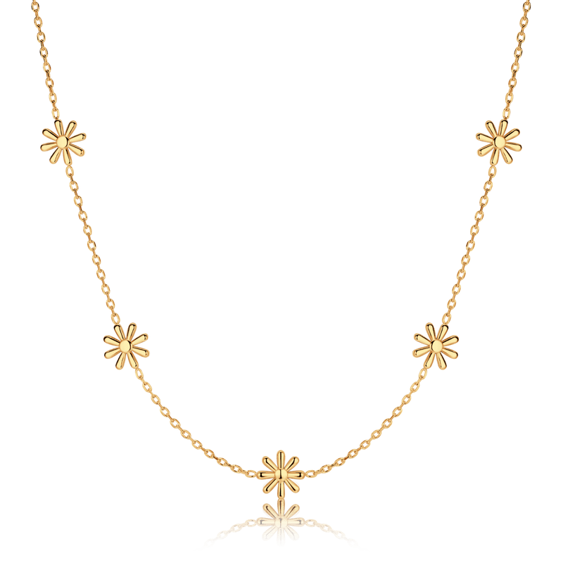 Stylised Daisies Necklace