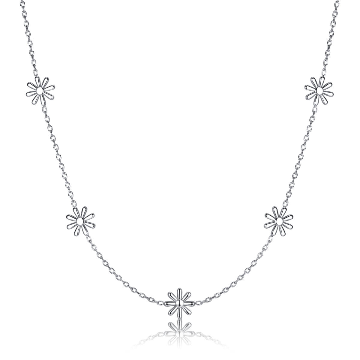 Stylised Daisies Necklace