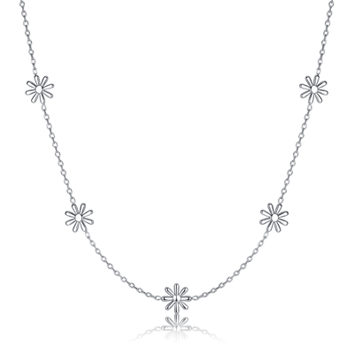 Stylised Daisies Necklace