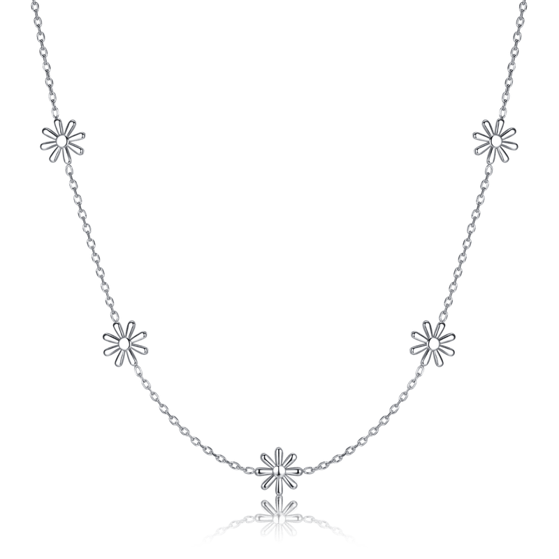 Stylised Daisies Necklace