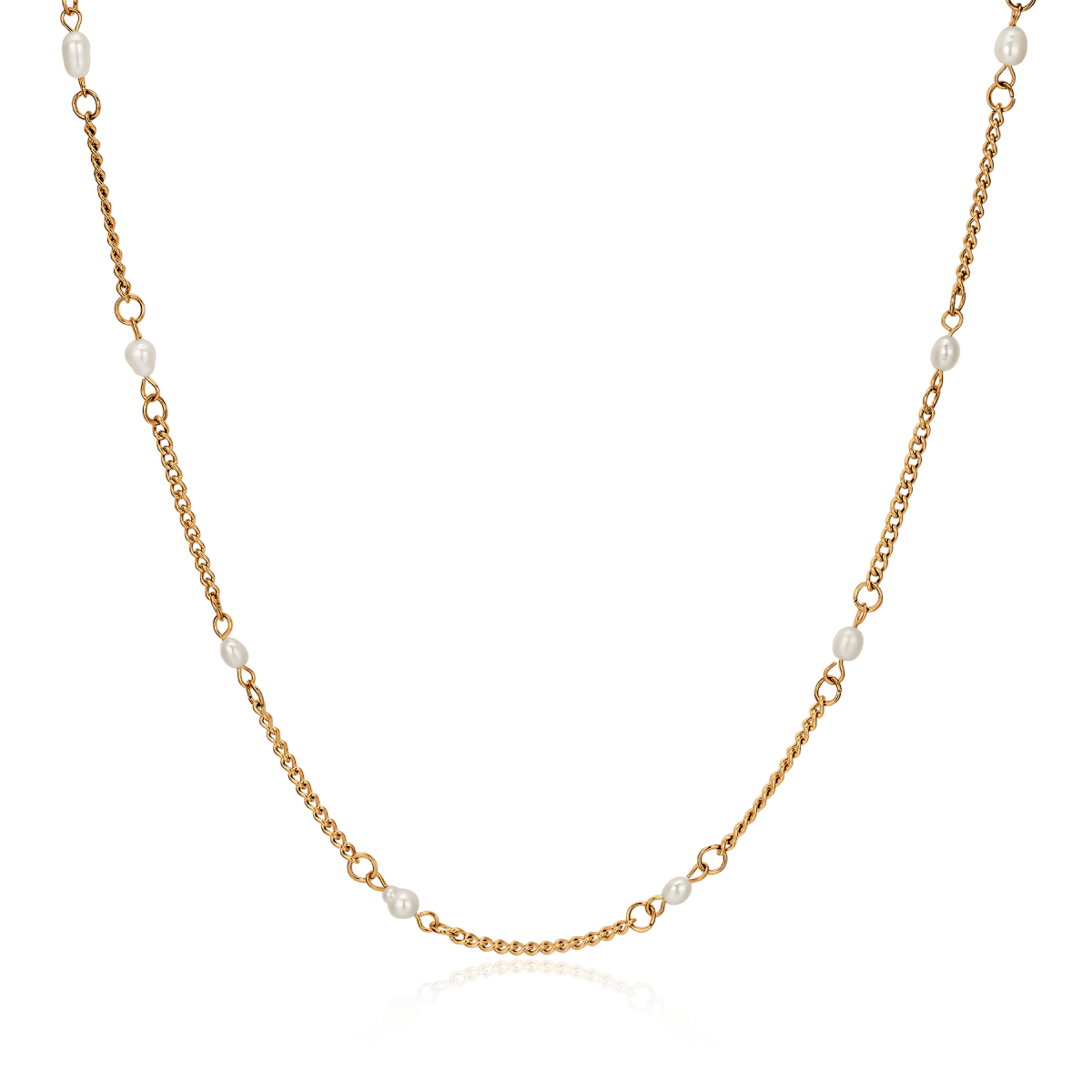 Small White Pearls Necklace