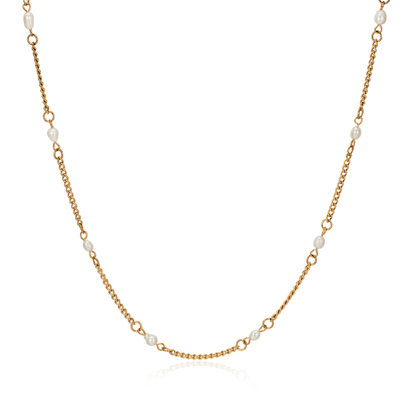 Small White Pearls Necklace