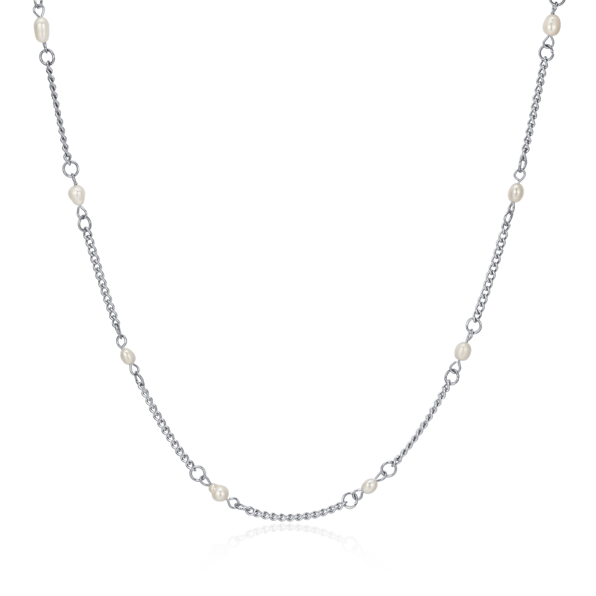 Small White Pearls Necklace