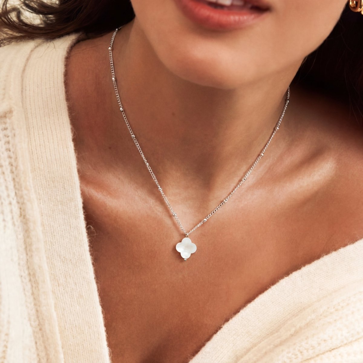 White Clover Necklace